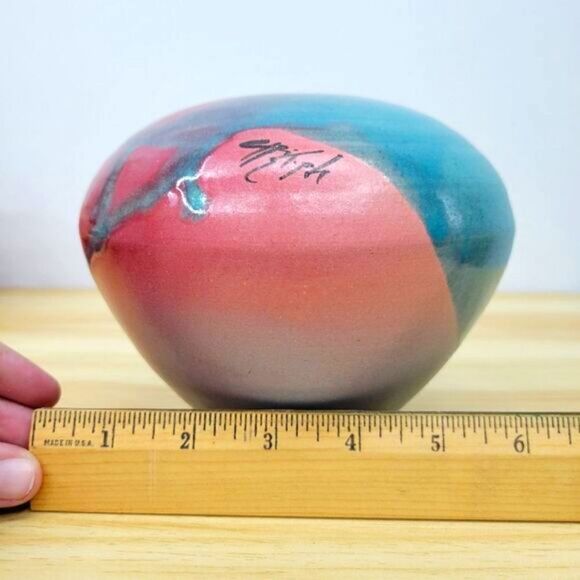 Christopher "Christoph" Heede Arizona Studio Pottery Ruku Jug Vase Vessel - Picture 15 of 16